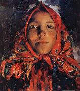 Filip Andreevich Malyavin Village girl oil on canvas